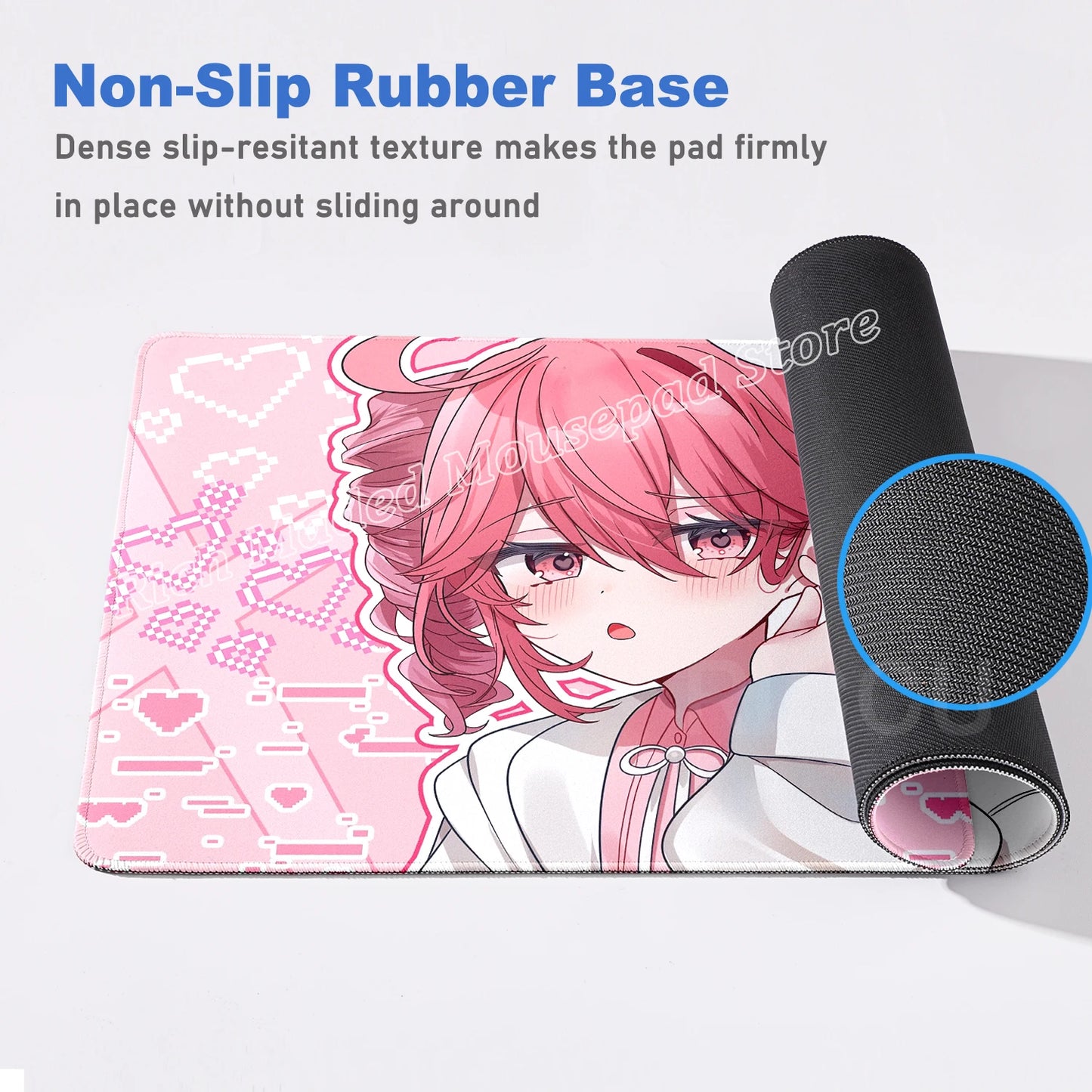 Kawaii Anime Girl Gaming Mouse Pad K-Kasane Teto Large LockEdge Mousepad XXL Computer Keyboard Desk Mat E-Sports PC Gaming Pads