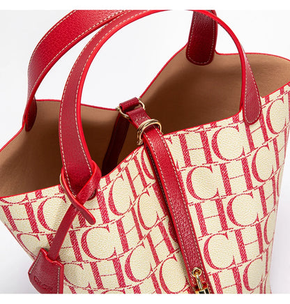 CH Large Capacity Commuter Travel Handbag Luxury Brand Fashion Texture Letter Printed Women's Shoulder Bag