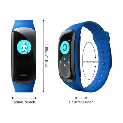 Smart Watch C1 Plus Bluetooth Step Counting Sports Bracelet Fitness Tracker Heart Rate Blood Pressure Sleep Men Women