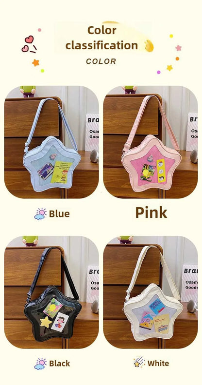 Japanese Style Minimalist Cute Aesthetic Shoulder Bag for Students Kawaii Crossbody Purse Street Fashion Ita Bags Handbags bolso