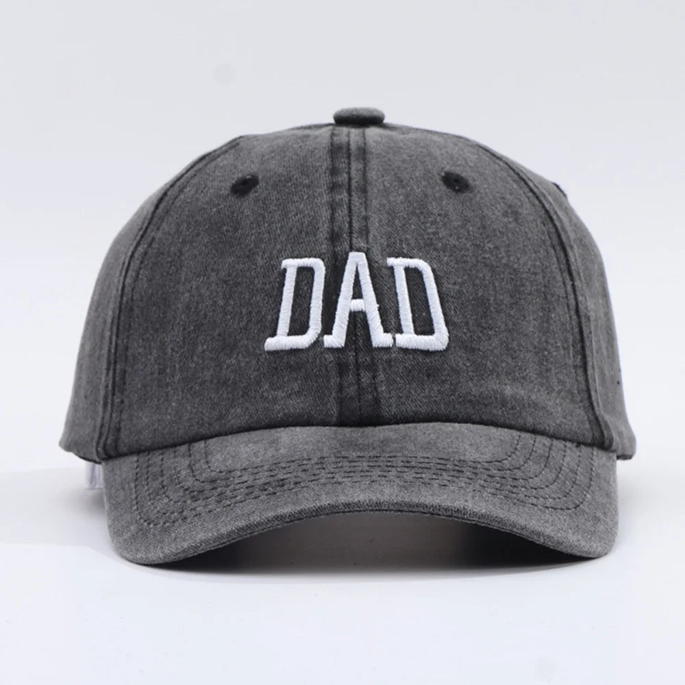 DAD MOM Embroidered Baseball Hat Men's and Women's Retro Vintage Fashion Outdoor Couple Hat Hip Hop Hat