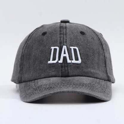 DAD MOM Embroidered Baseball Hat Men's and Women's Retro Vintage Fashion Outdoor Couple Hat Hip Hop Hat