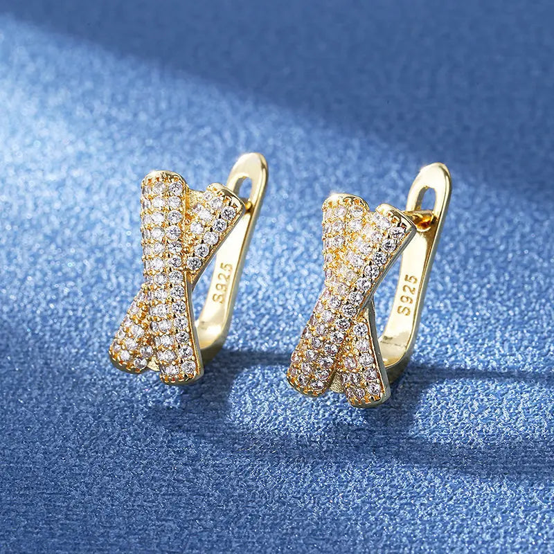 925 Silver Needle Princess Crystal Square Zircon Drop Earrings for Women Trendy Simplicity Jewelry Girl Sweet Gifts New