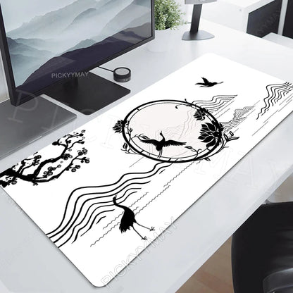 Mouse Pads Chinese Style Art Table Mats Computer Mousepad Company Big Desk Pad 120x55cm Large Gamer Mousepads Mouse Mat