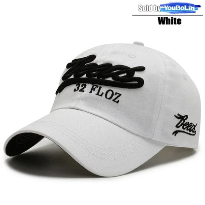 Letters 3D Embroidery Cotton Adjustable Baseball Cap Sun Hat Trucker Caps Dad Hats