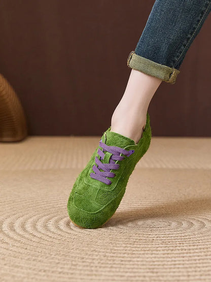 Women's 2026 New Suede Boodles Shoes, Women's Flat Training Shoes, Women's Sport Shoes Luxury Designer Shoes for Women