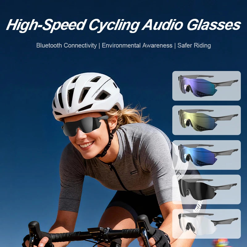 Smart Glasses Lightweight Auto-Tinting AI Glasses with Real-Time Simultaneous Translation Earbuds 2-in-1 Sunglasses
