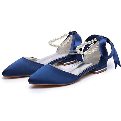 Summer New Women Shoes Fashion Pointed Tip Flat Sandals for Woman Elegant Dress Wedding Shoe Luxury Designer Shoes Zapatos Mujer