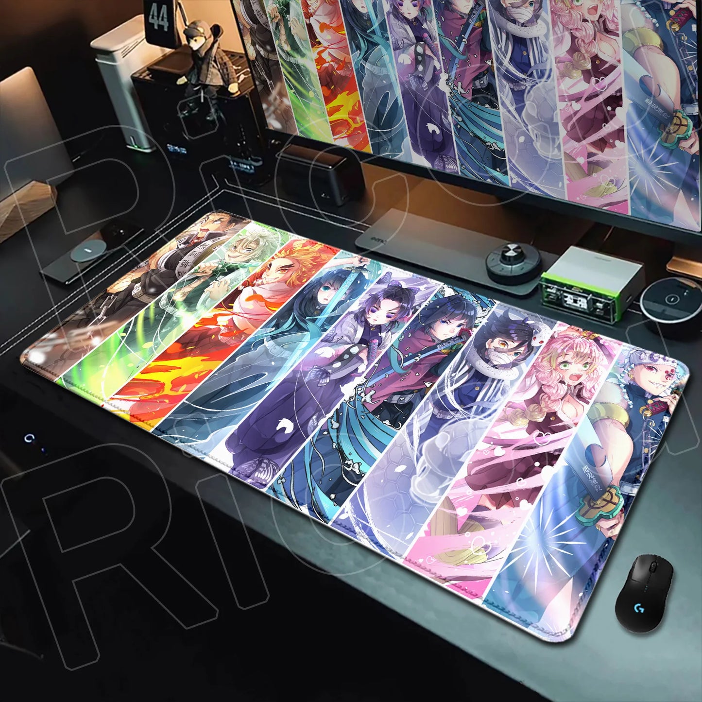 HD Printing Anime Mousepad Non-slip Rubber Base Office Deskmat XXL Student Writing Keyboard D-Demon Slayer Pc Gaming Accessories