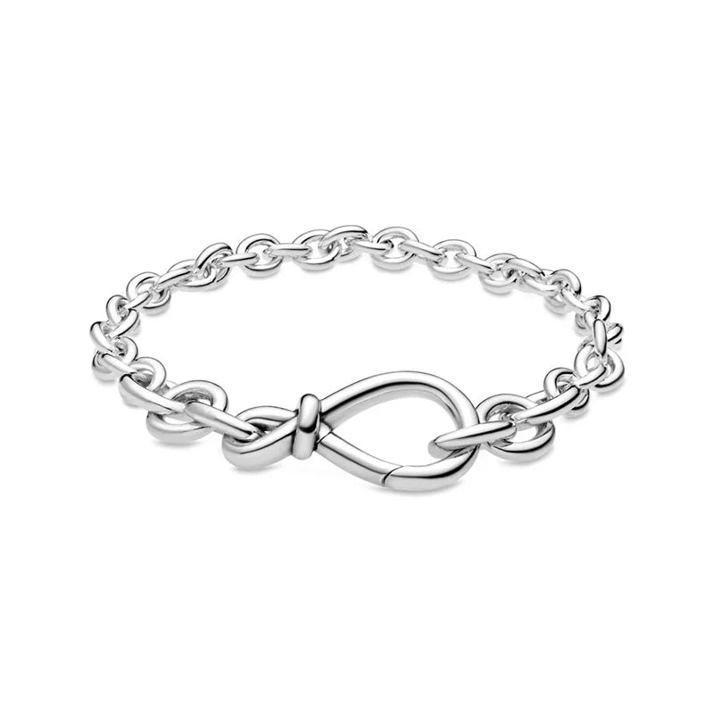 2026 New 100% 925 Sterling  Silver Sparkling Hidden Full Zircon Luxury Charm Bracelet for Women DIY Exquisite Decoration Jewelry