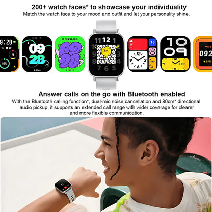 Watch 5 Global Version 2.0" 60Hz AMOLED Screen Built-in GNSS Bluetooth Call 150+ Sports Modes7Days Battery Life For Xiaomi Redmi