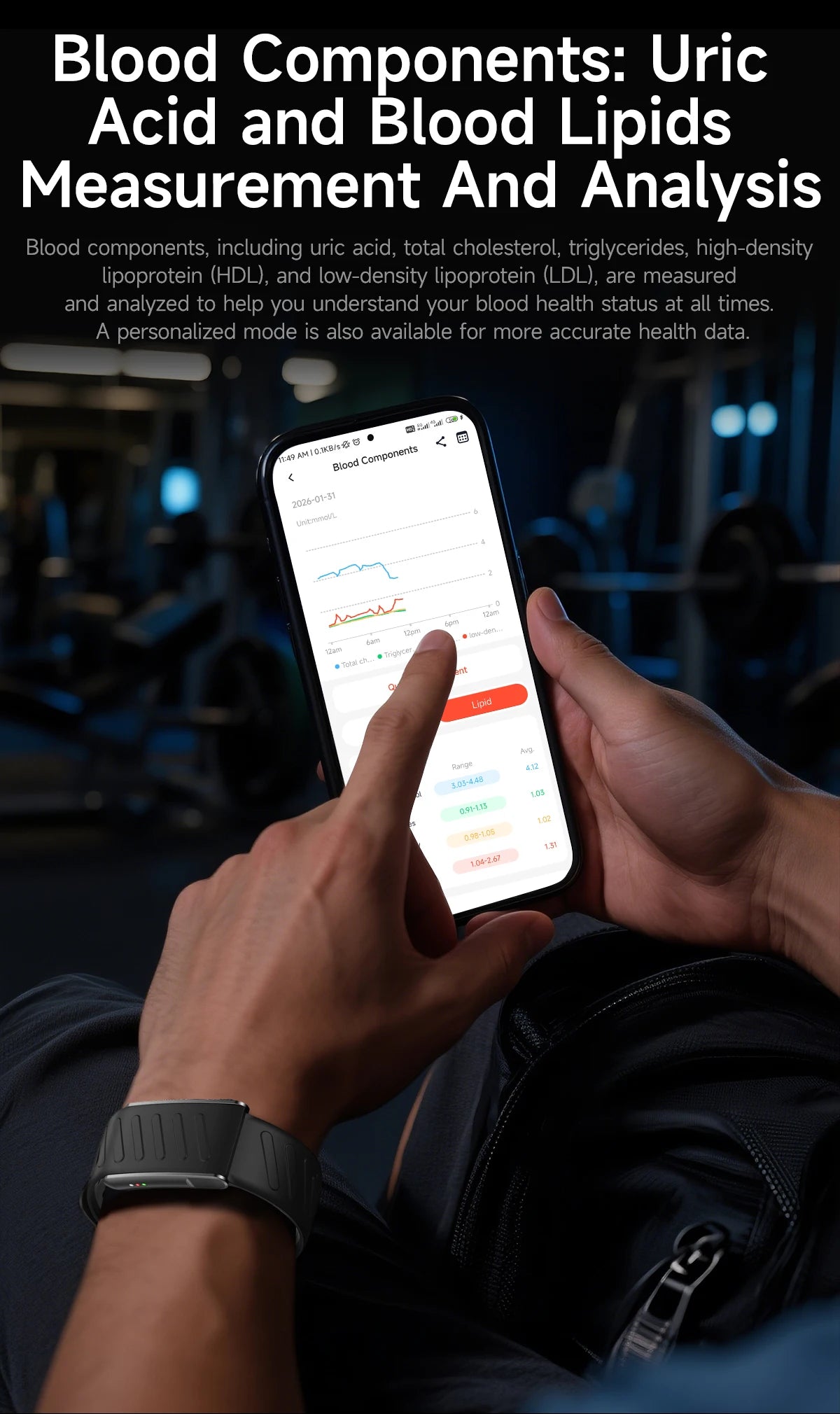 Screenless Smart Bracelet IP68 Waterproof Fitness Tracker Call Reminder 120+ Sport Modes Heart rate Wristband For Men Women