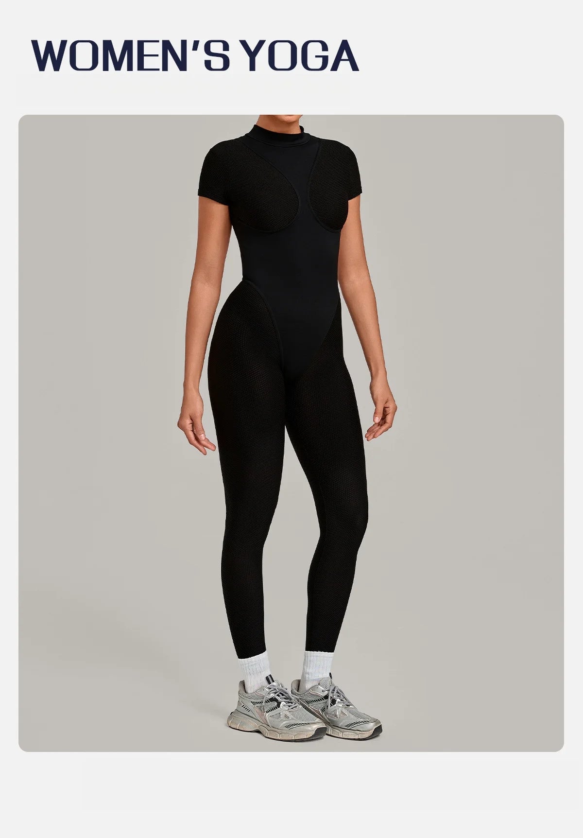 Sexy One-Piece Womens Tracksuit Long Sleeved Sports Rompers Running Yoga Jumpsuit High Stretch Push Up Fitness Workout Bodysuits