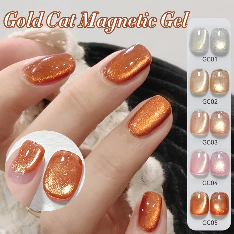 BORN PRETTY 10ml Cat Magnetic Gel Nail Polish Moonlight Glass Bead Water Light Crystal Soak Off UV Varnish For DIY Nail Art