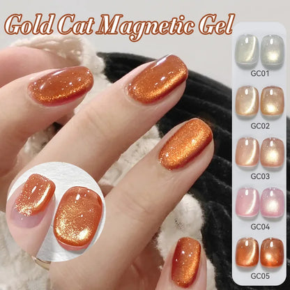 BORN PRETTY 10ml Cat Magnetic Gel Nail Polish Moonlight Glass Bead Water Light Crystal Soak Off UV Varnish For DIY Nail Art