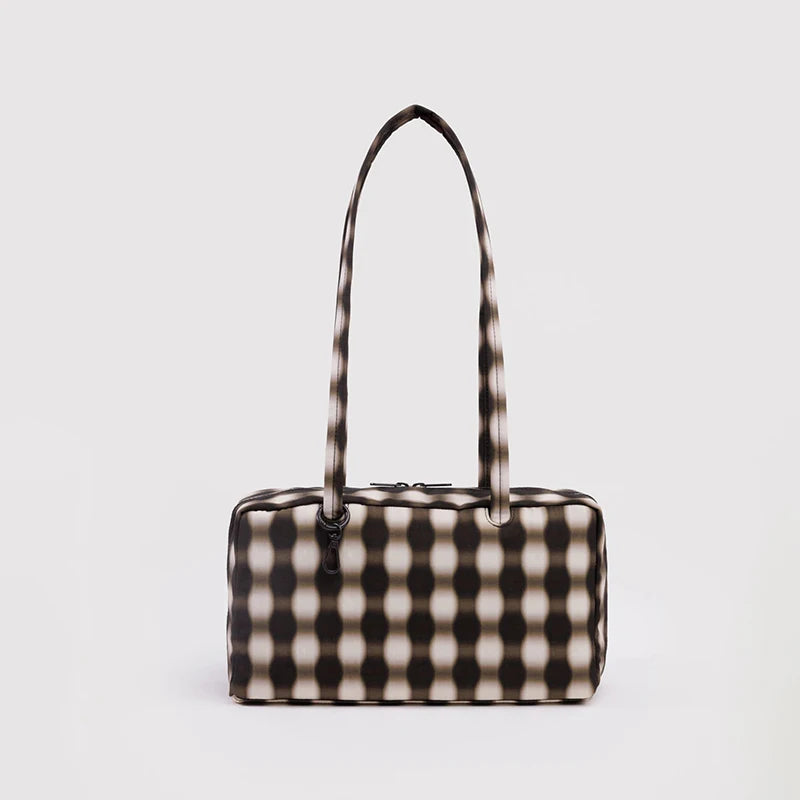 Brand Nylon Bowling Tote Bag Women Luxury Large Capacity Simple Versatile Shoulder Purse Ultralight Zipper Commuting Travel Bag