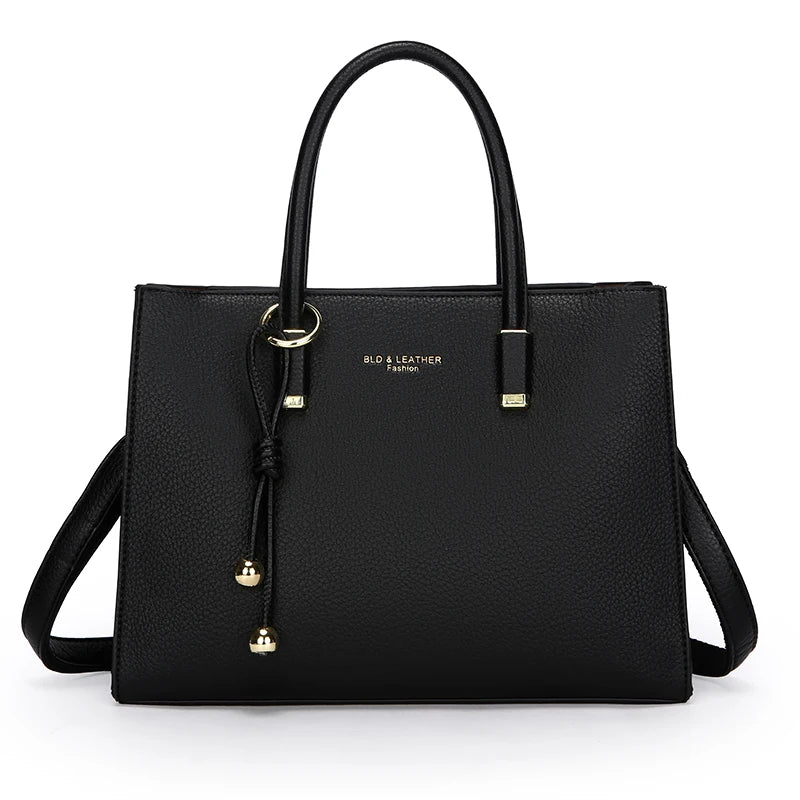 Genuine Brand Top Quality Leather Handbag Women's Tote Messenger Sac Designer Large Capacity 3 Levels Shoulder Crossbody Bags
