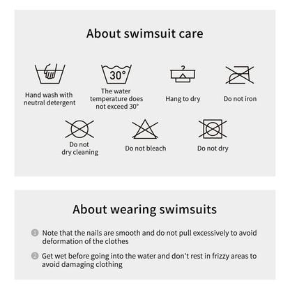 AMORESY Lyrenza Series Satin Silky Smooth Swimwear One-piece Long-sleeve Elastic Patchwork Sports Leotards Bodysuit Bathing Suit