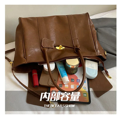 Fashion Women's High-quality Pu Leather Handbag 2026 New Business Large Capacity Commuter Shoulder Crossbody Bags for Women