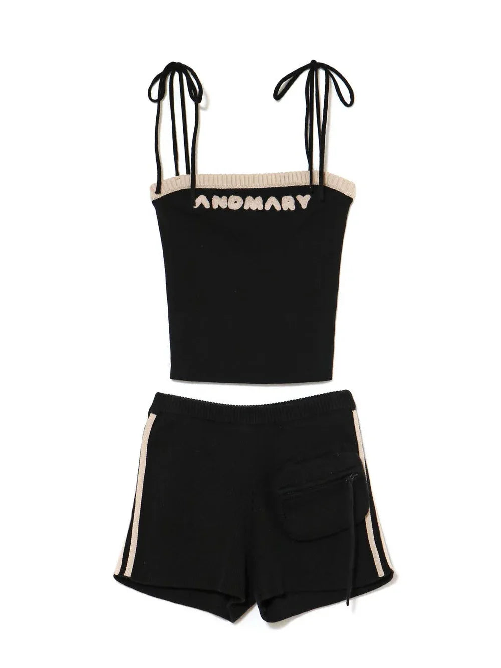 Japanese Spring Autumn 3-piece Set Sweet Striped Zipper Cardigan Tube Top High Waist Shorts Set Y2K Street Style Casual Wear