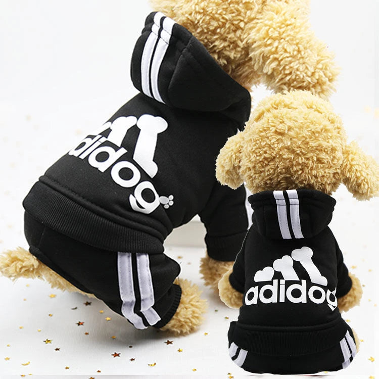 Four Legged Pet Dog Hoodie   Puppy Jumpsuit Letters Overalls for Small Medium Dogs Pomeranian Pajamas Winter Dog Jumpsuit