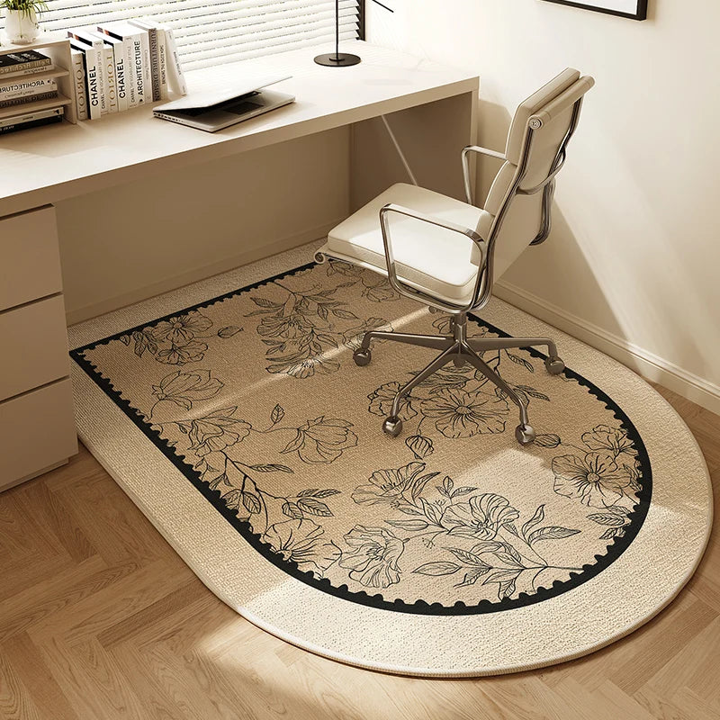 VIKAMA Computer Chair Non-Slip Mat Bedroom Dresser Chair Foot Mat Study Swivel Chair Floor Protection Mat Under Desk Carpet