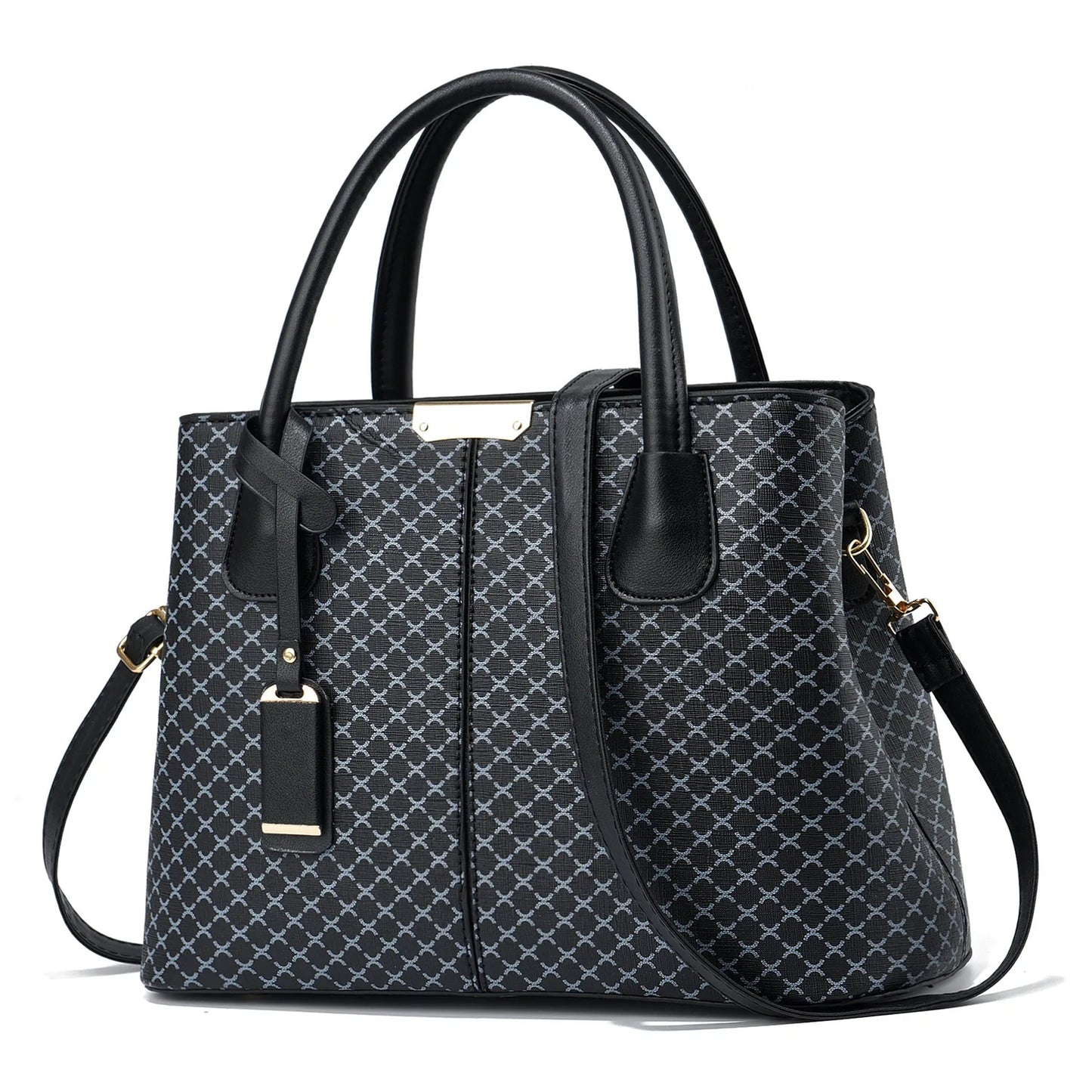 High-grade light luxury vintage printed women's handbag, temperament fashion texture, foreign style all shoulder crossbody bag