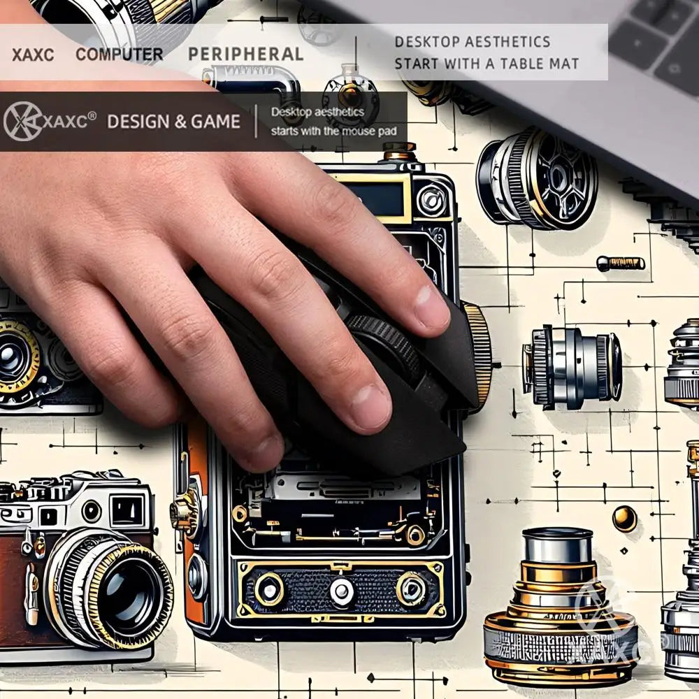 Camera Disassembly diagram Mouse Pad Large Computer Office Game Table Mats Rubber Anti-slip Gaming Keyboard Long Desk Pads XAXC