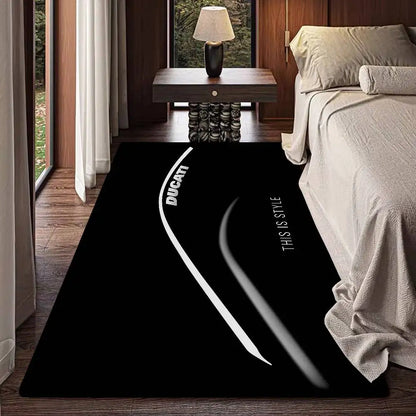 D-Ducati Motorcycle LOGO Floor Mat Rectangle Anti-slip Home Soft Badmat Front Door Indoor Outdoor Mat Welcome Doormat