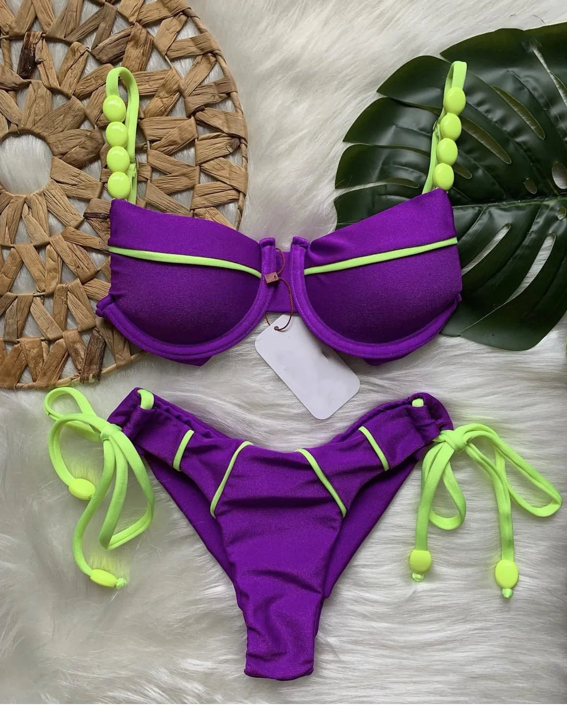 RUOTONGSEPT New Sexy Push up Bikini Set Swimsuit Women's low-waist Swimwear For Female Two Piece Beachwear 2023 Bathing Suit