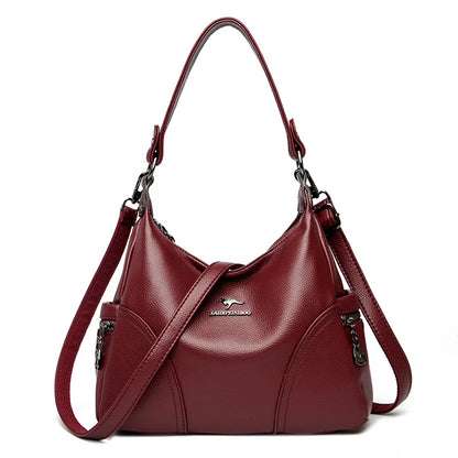 The New Style Bag Leather Luxury Handbags Women Bag Designer Solid Color Women Shoulder Messenger Bags for Women 2024 Sac A Main