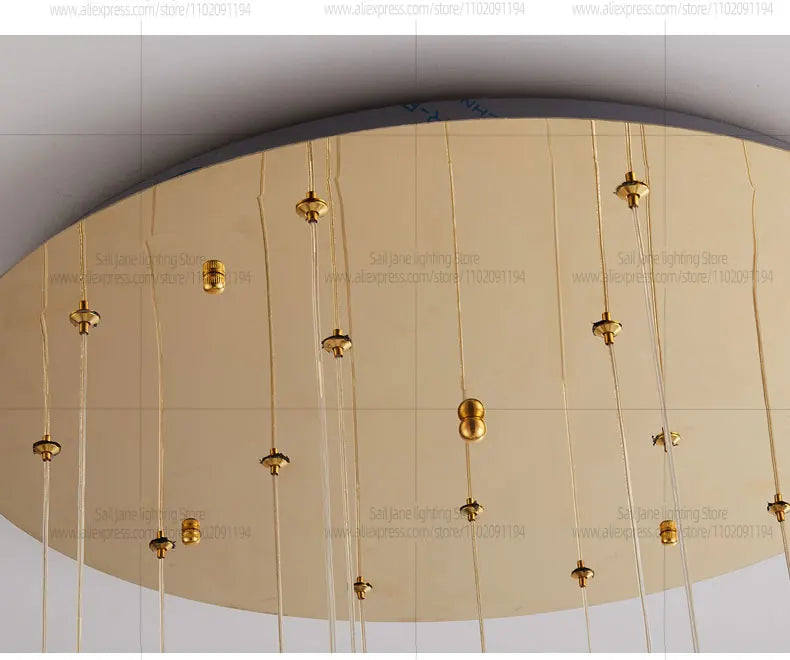 Minimalist LED Chandelier Luxurious Modern Living Room Lighting Duplex Attic Home Decoration Dining Room Staircase Pendant Light