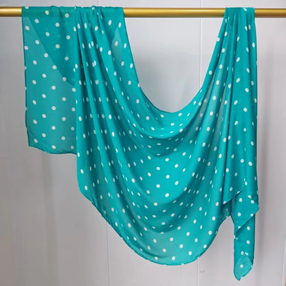 New Polka Dot Modal Hijab Double-sided Print Hijabs for Women Scarf Head Wrap for Women Muslim Fashion Hijab Scarf Islam Ramadan