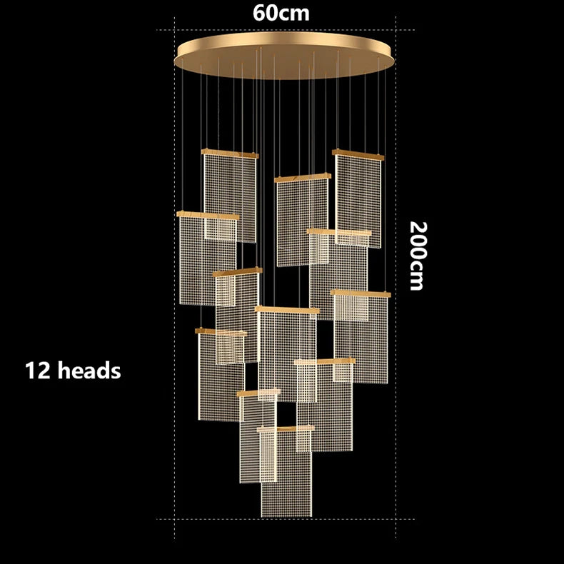 Modern home decor led lights pendant light lamps forstaircase Chandeliers for living room hanging light indoor lighting