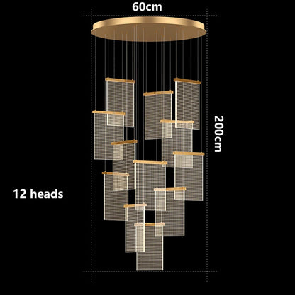 Modern home decor led lights pendant light lamps forstaircase Chandeliers for living room hanging light indoor lighting
