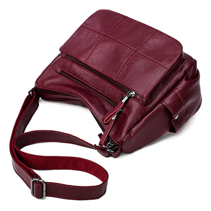 2 Layers Genuine Brand Leather Shoulder Messenger Luxury Handbags Women Bags Designer High Quality Crossbody Bags for Women Sac