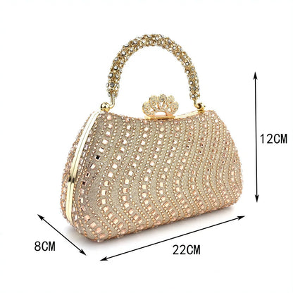 Elegant Purse Trend Luxury Designer Chain Shoulder Bag Women's Handbags Wallets Evening Bags for Wedding Bolso 2026 New Gift