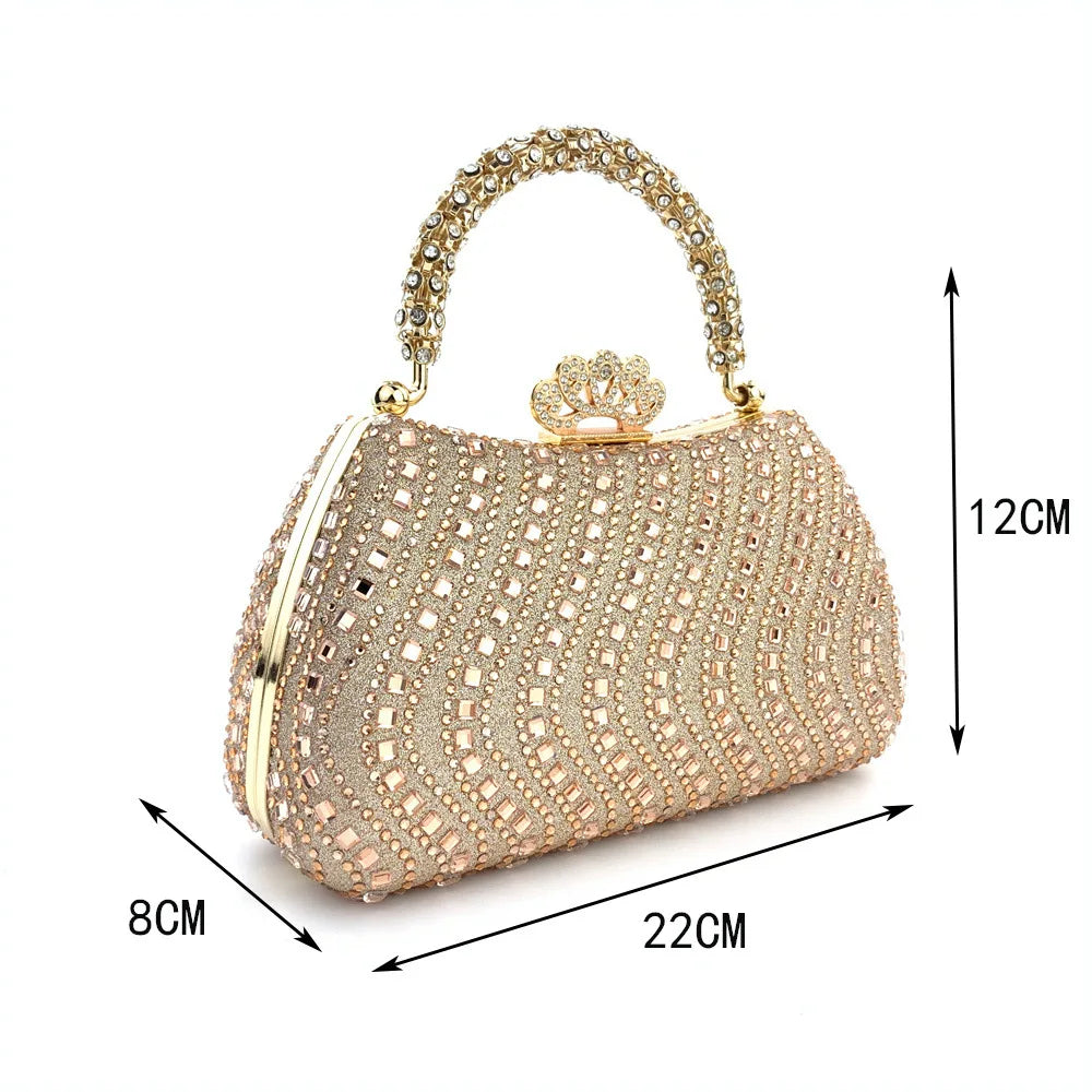 Elegant Purse Trend Luxury Designer Chain Shoulder Bag Women's Handbags Wallets Evening Bags for Wedding Bolso 2026 New Gift