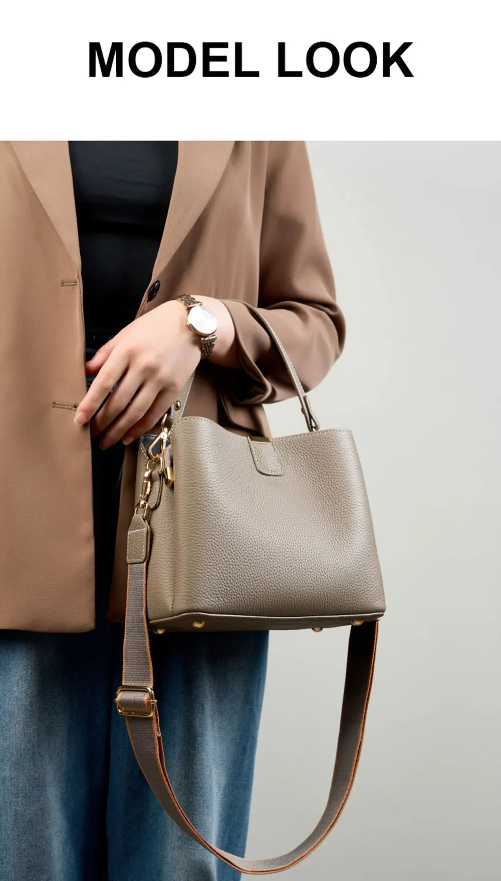 Genuine Leather Women's Bag Luxury Designer Shoulder Bag Large Capacity Cowhide Handbags High Quality Women Crossbody Bags