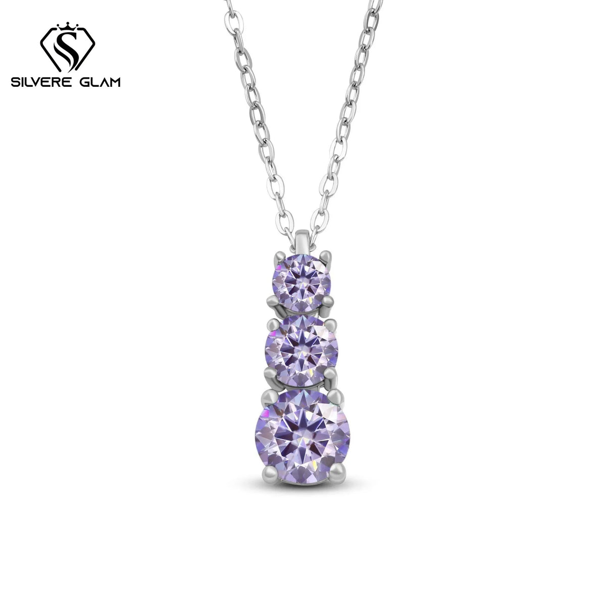1.8CT D Color Moissanite Gourd Pendant Mama Dainty Necklace Classic 925 Sterling Silver Women's Necklace Fine Jewelry For Party