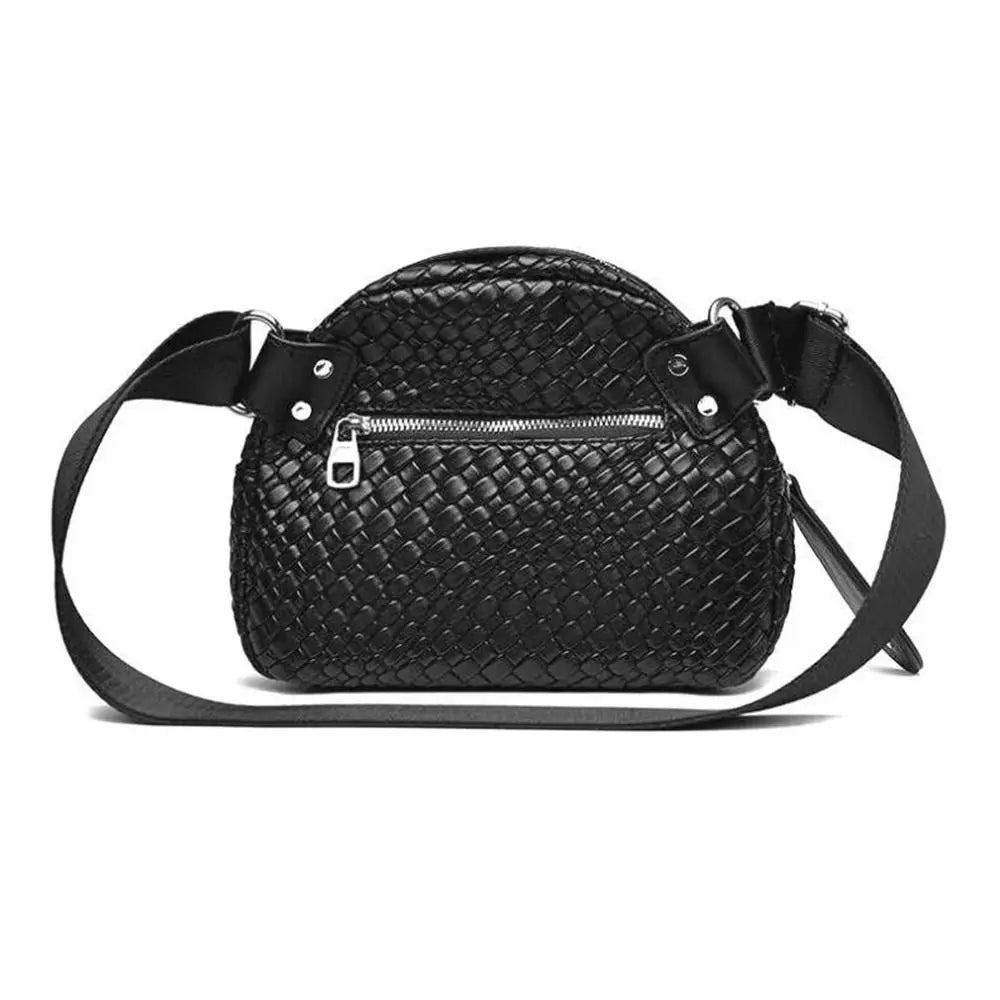 Luxury Brand Shell Bag Women Crossbody Bag Woven pattern Shoulder Bags Leather Chest Bag Fashion Phone Purses Ladies Waist Bags