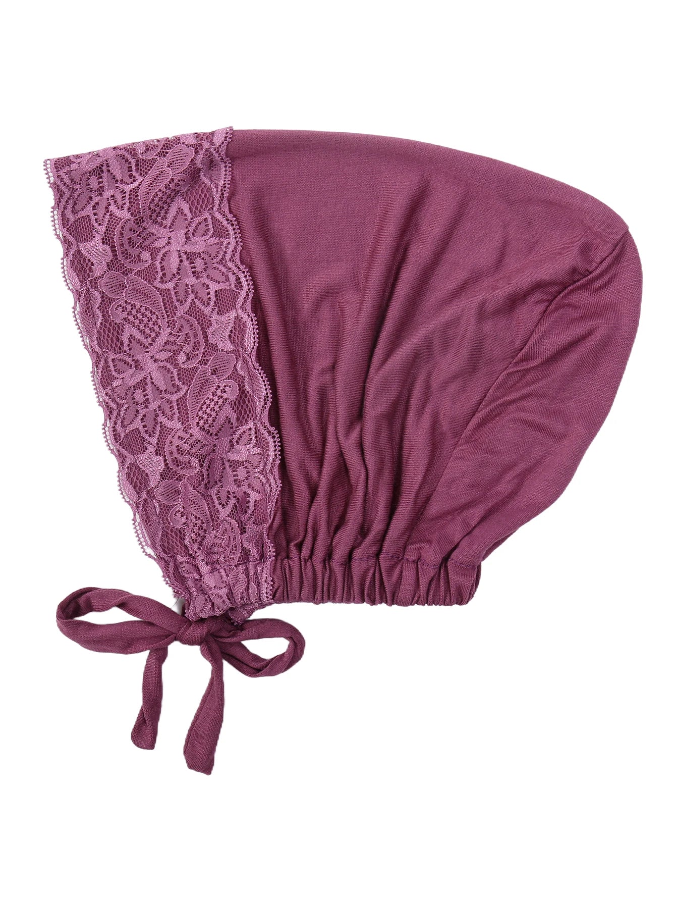 Soft Elastic Strap Muslim Turban Hat Lace Inner Hijab Caps Islamic Underscarf Bonnet India Hats Female Headwrap Turbante Mujer
