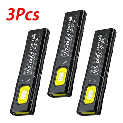 Tactical Portable Work Light EDC Flashlight Tool Mini LED Flashlight Outdoor Camping Hiking Tool MOLLE Flash Light Rechargeable