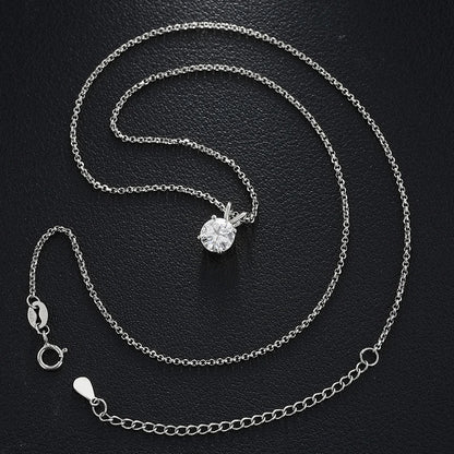 Special Price 3-15CT Moissanite Pendant Necklace With Certificate For Women Original Real 925 Silver Solitaire Wedding Jewelry