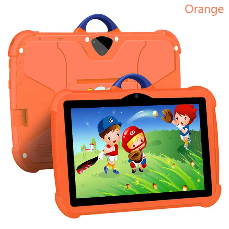 New 5G WIFI 7 Inch Android Kids Tablets Quad Core 4GB RAM 64GB ROM Dual BOW Cameras Cheap And Simple Children's Gifts Tablet PC