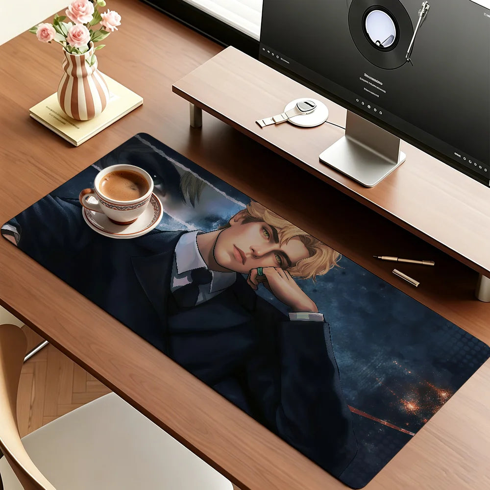Aaron Warner Mouse Pad Anti Slip Rubber Edge Locked Thickened Laptop Gaming Desk Mat