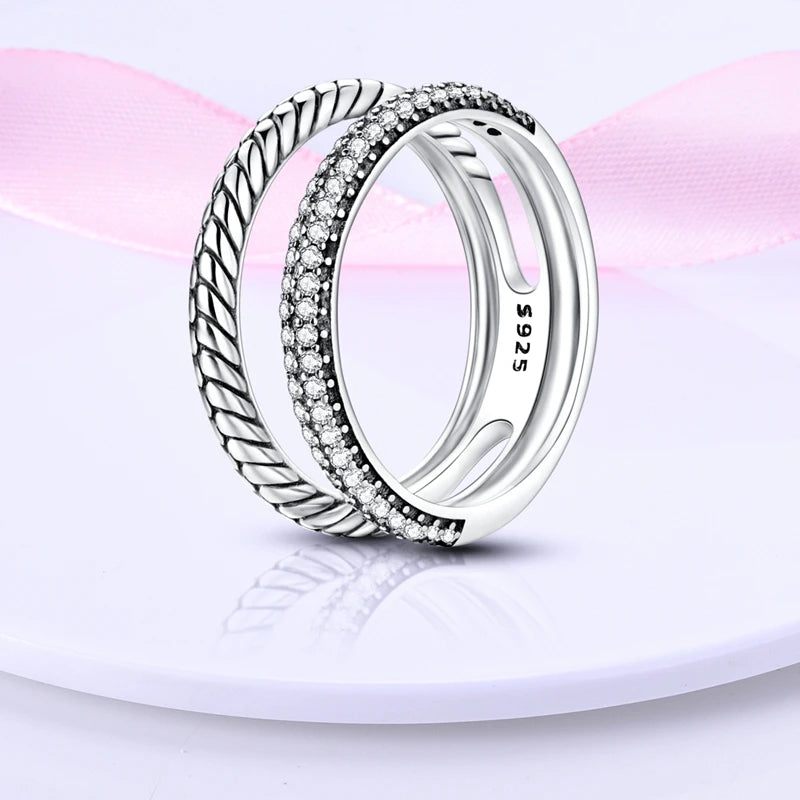 Rings Hot Sales 925 Sterling Silver Love Heart Sun Moon Star Iris Adjustable Rings For Women Wedding Birthday Party Jewelry Gift