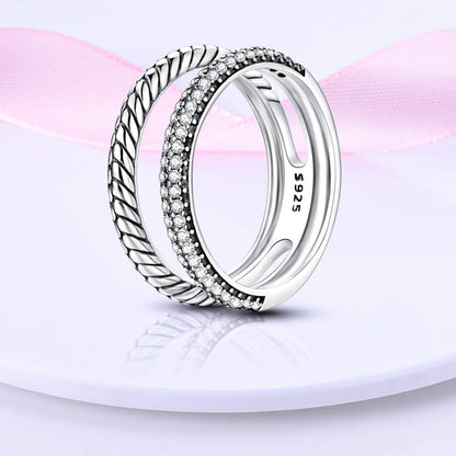Rings Hot Sales 925 Sterling Silver Love Heart Sun Moon Star Iris Adjustable Rings For Women Wedding Birthday Party Jewelry Gift