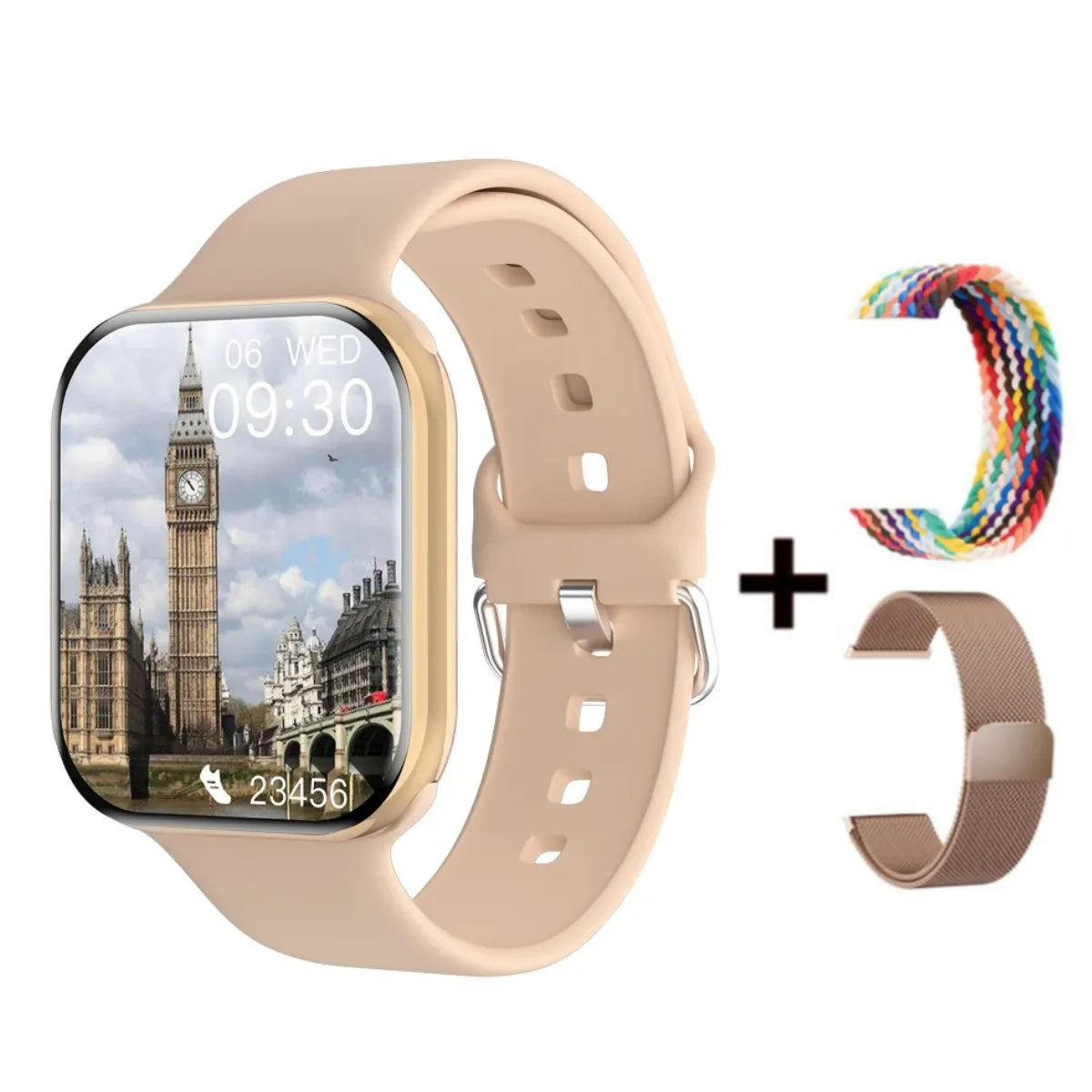 GPS Smart Watch Men For Apple Watch 10 Series Always On Display Body Temperature BT Call NFC Women DT Smartwatch For IOS Android