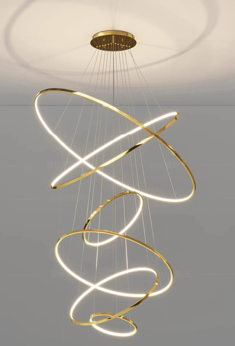 Nordic home decoration, stair chandelier, living room and dining room Pendant lights, ceiling light, indoor lighting
